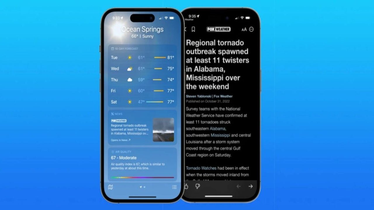 Apples Ios Better Integrates Weather With News Softonic