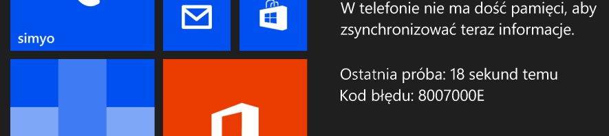 Błąd synchronizacji konta Google 8007000E w Windows Phone – co robić?