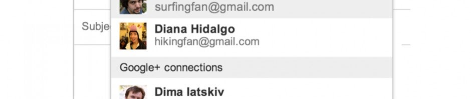 Integracja Google+ z Gmailem: wysyłaj wiadomości bez znania adresu e-mail