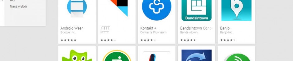 Aplikacje dla Android Wear już w sklepie Google Play