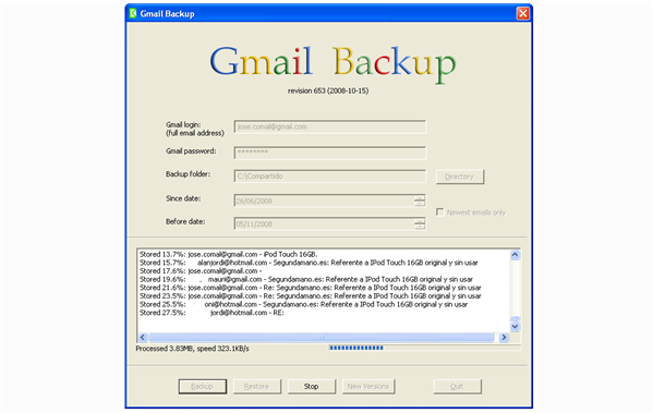 GMail Backup