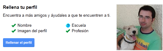 Rellena el perfil