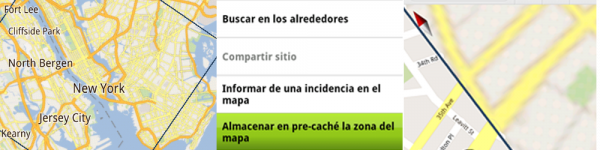 Guardar mapa offline Guardar mapa offline