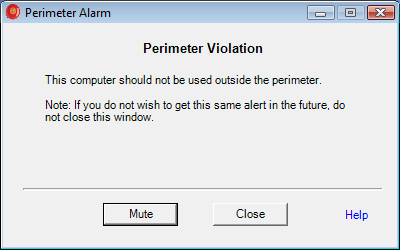 Alerta de perímetro de LAlarm