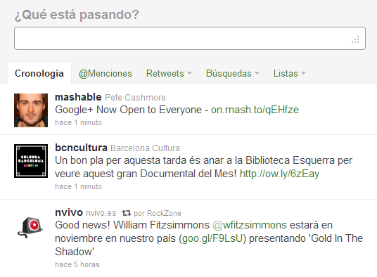 twitter-cronología