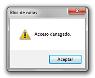 Acceso denegado Acceso denegado