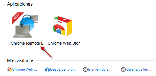Aplicaciones en Chrome