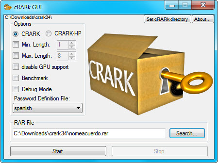 CRARk GUI