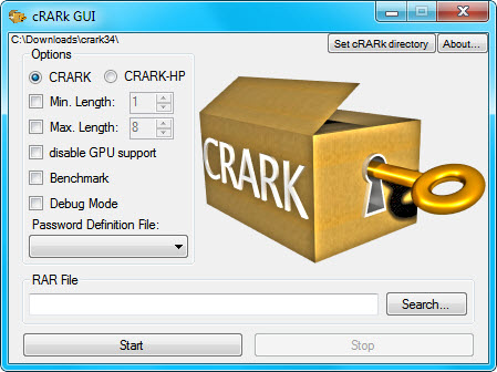 Crarck Gui primer uso