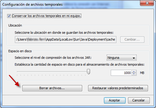 Cómo borrar la caché de Java
