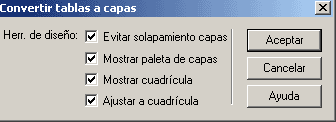 Conversor de tablas a capas en Dreamweaver