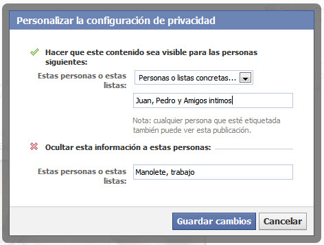 Personalizar la configuracion