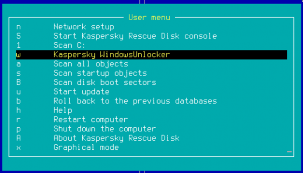 Kaspersky WindowsUnlocker
