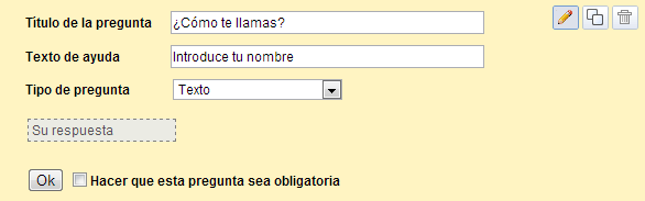 Pregunta de texto