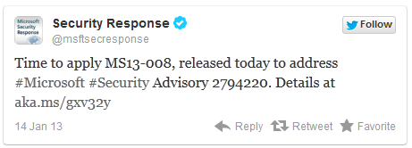 microsoft tweet