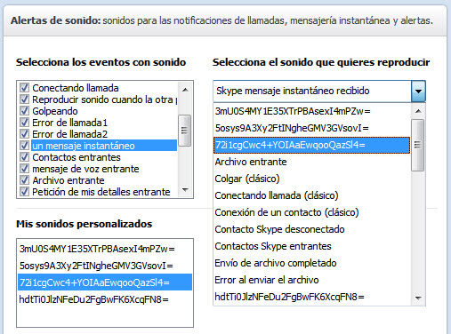 Configurando sonido