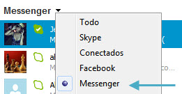 Contactos sólo de Messenger