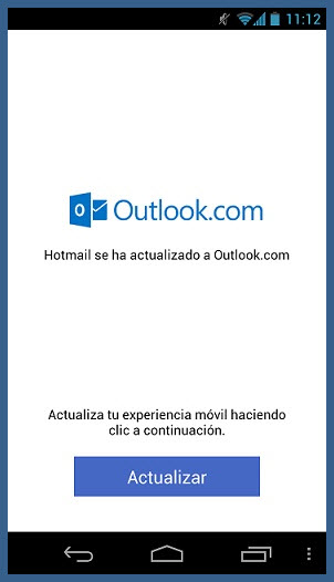 Hotmail.com en Android