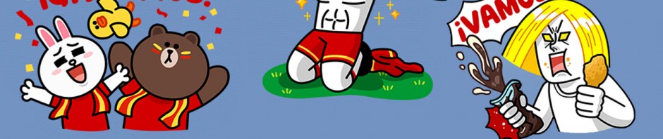 La pasión futbolera llega a los stickers de LINE