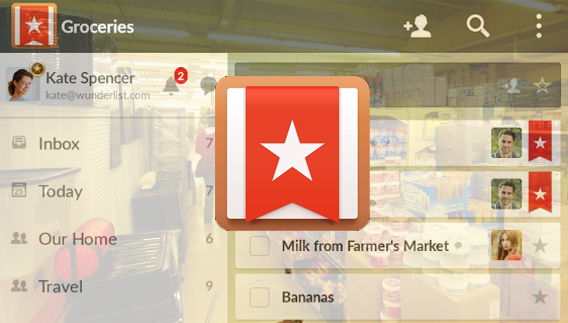 Wunderlist app para listas