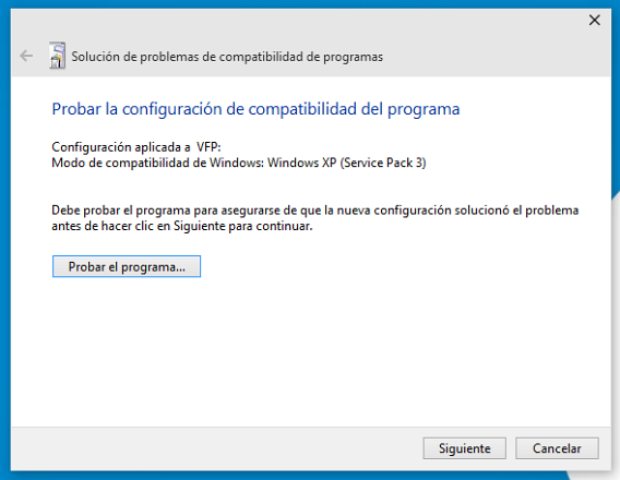 Solución de problemas de compatibilidad de programas