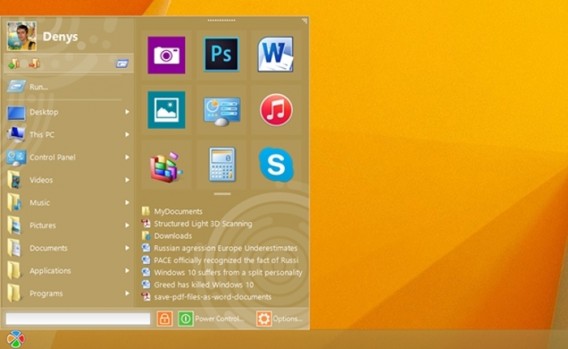 start menu 10