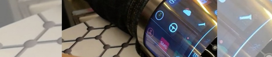 Mira esta pantalla totalmente curva que puedes enrollar en tu muñeca