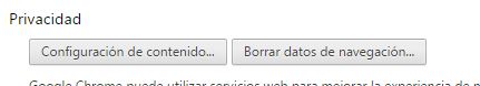 configuracion contenido