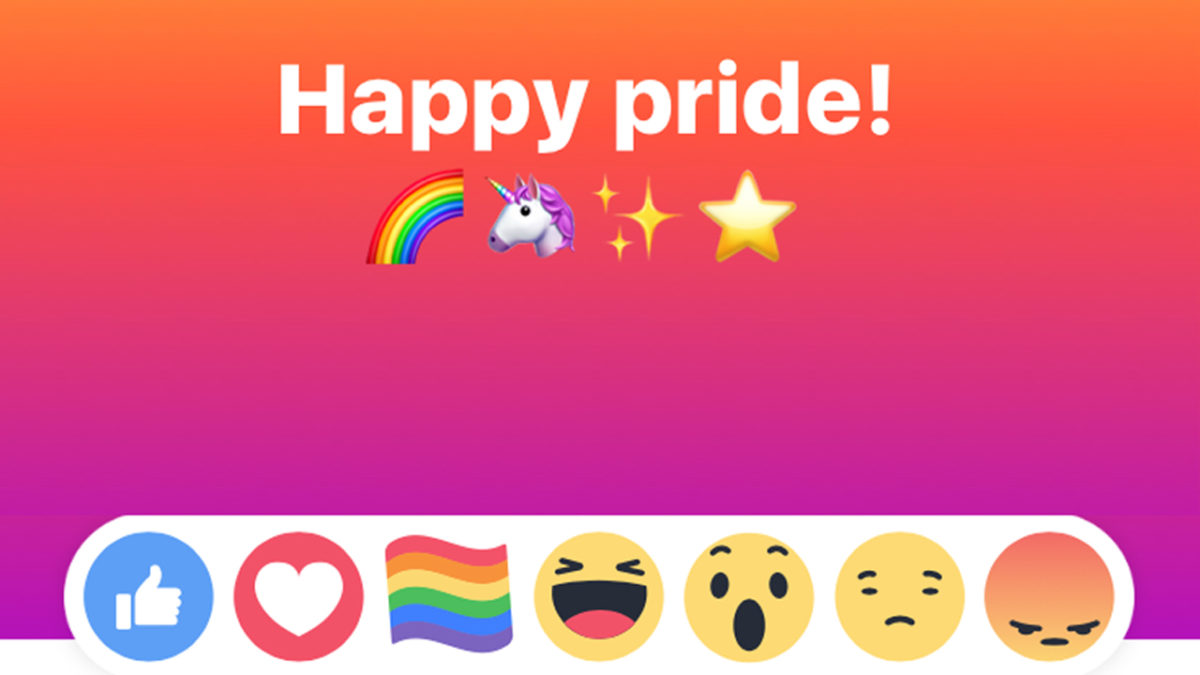Cómo activar la nueva reacción de Facebook (bandera del orgullo LGTB+)