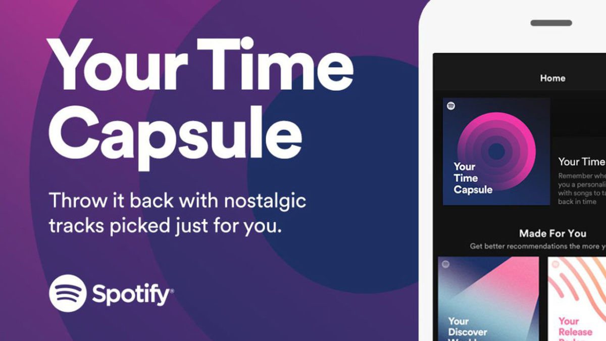 Spotify lanza una nueva función: “Tu capsula del tiempo”