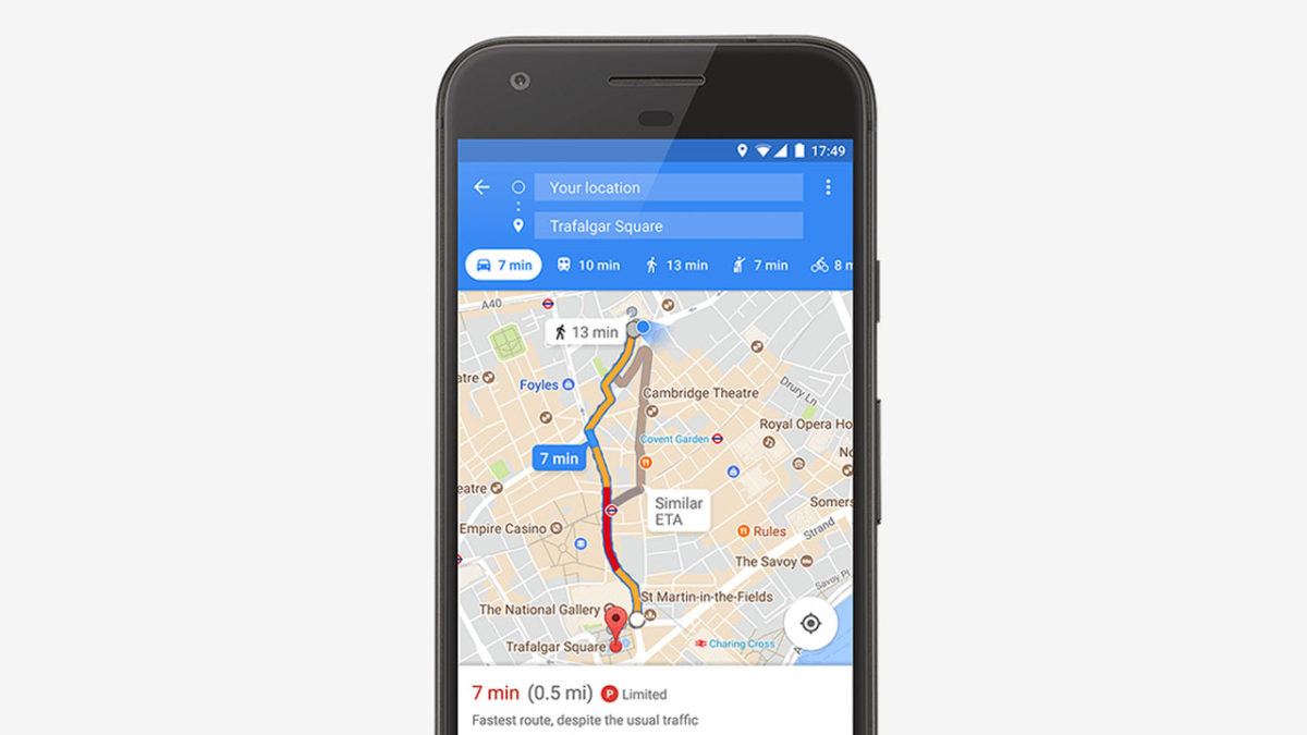 Google Maps ahora te permite encontrar aparcamiento rápidamente