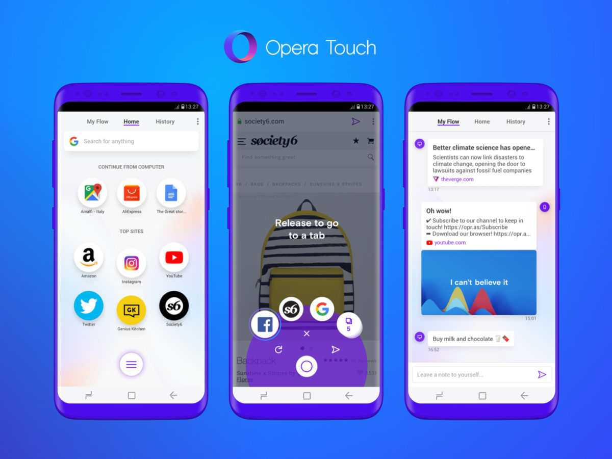 Opera nos trae uno de los mejores navegadores para móviles