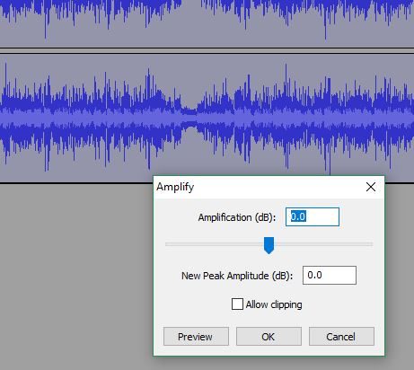 Reducir el volumen de la pista