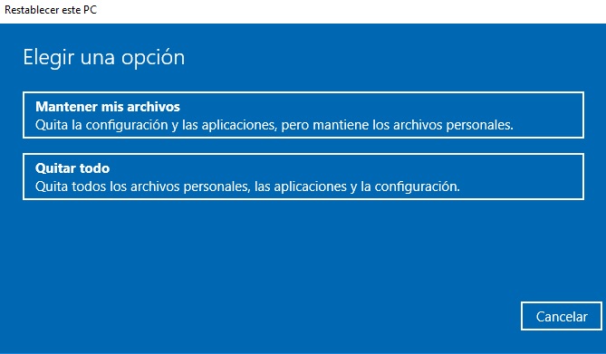Cómo formatear Windows 10