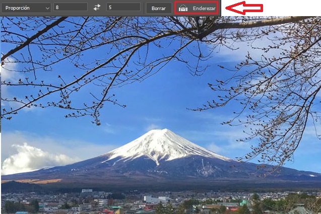 Enderezar el horizonte en Photoshop