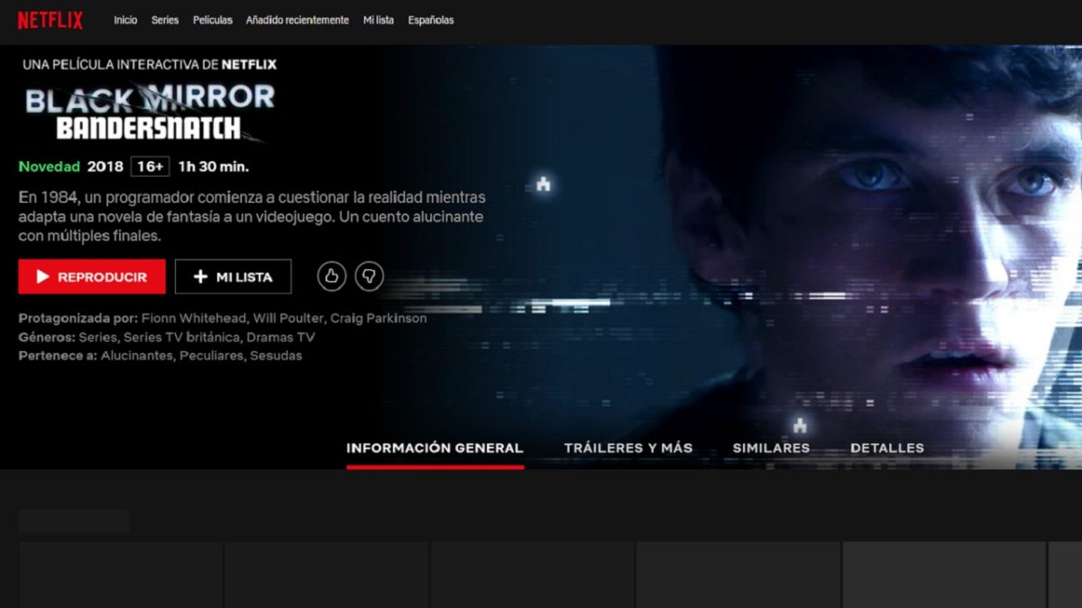 Juega gratis a la nueva película de Netflix, Black Mirror Bandersnatch