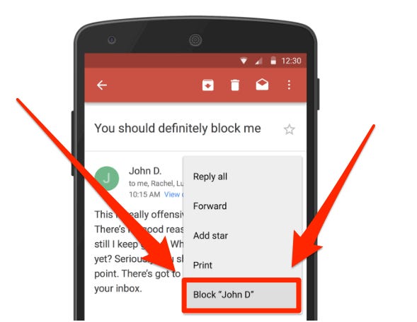 Cómo bloquear a alguien en Gmail