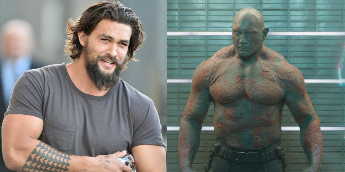Así habría sido Jason Momoa como Drax en Guardianes de la Galaxia