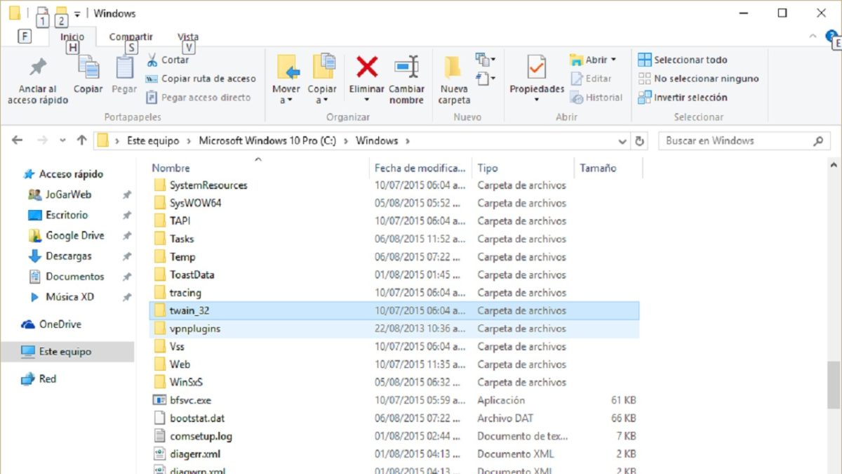 El explorador de archivos de Windows 10 nos dejará buscar archivos en la nube