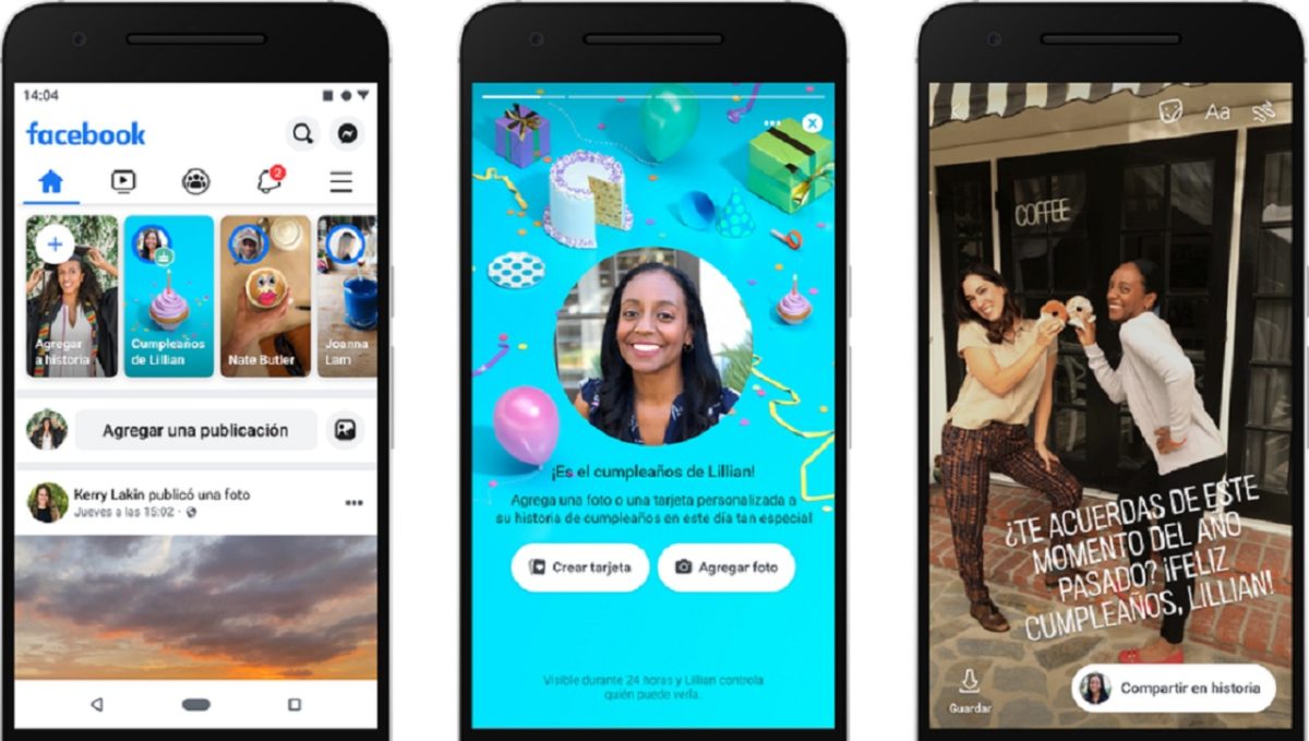 Facebook mejora las felicitaciones de cumpleaños y las integra en sus historias