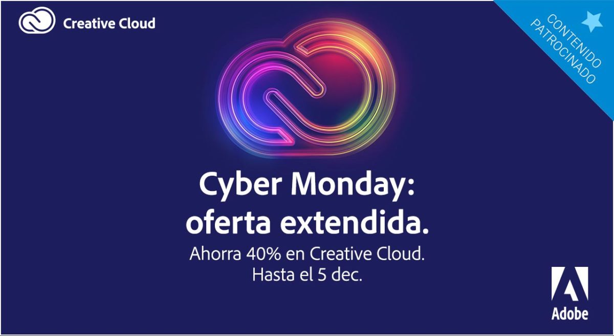 Cyber Monday: Oferta increíble en servicios Adobe Creative Cloud