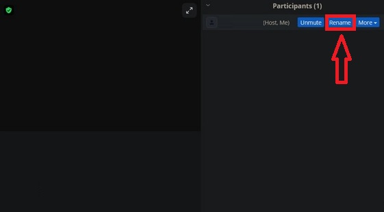 Cambiar tu nombre en Zoom en la reunión