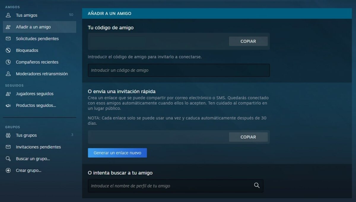 Cómo añadir amigos a Steam