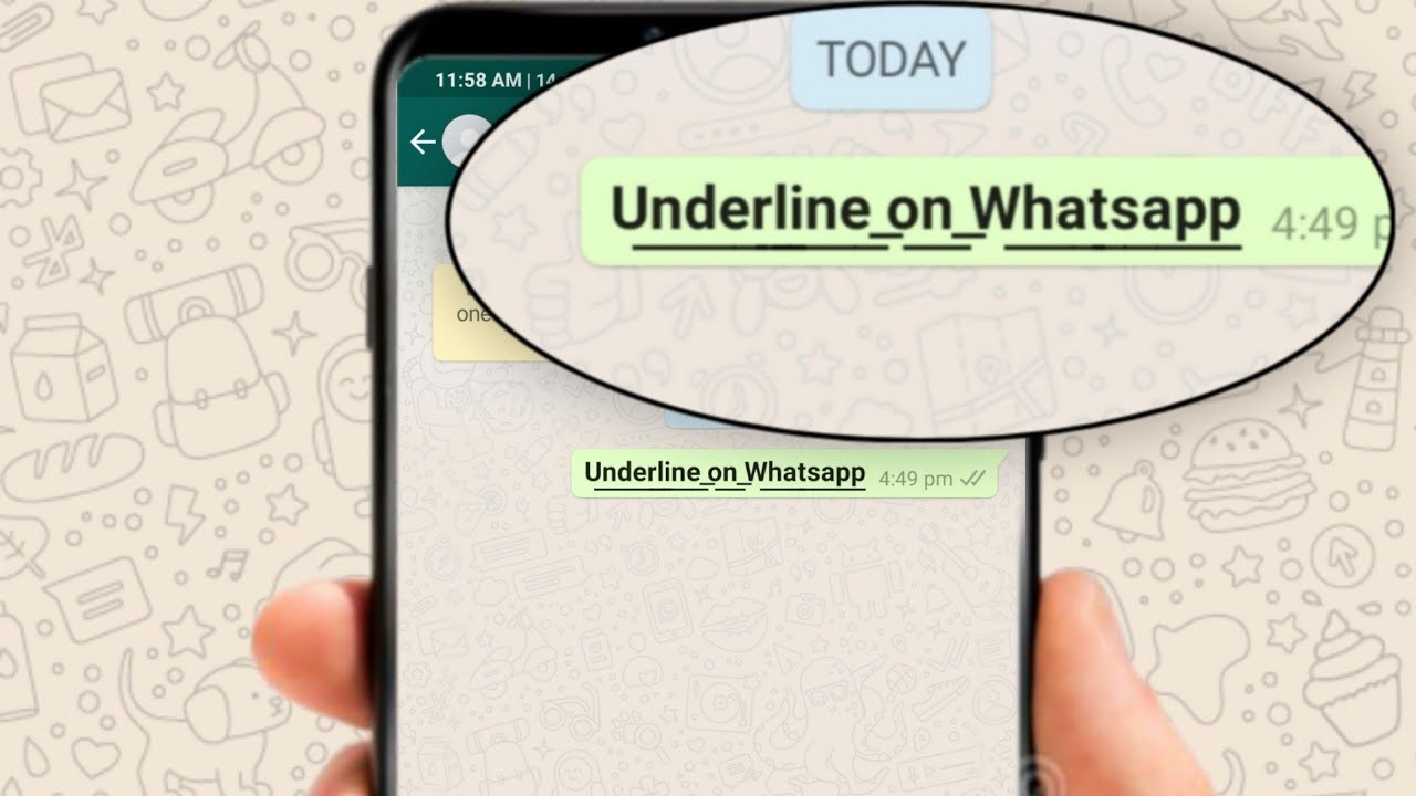 Cómo subrayar en WhatsApp
