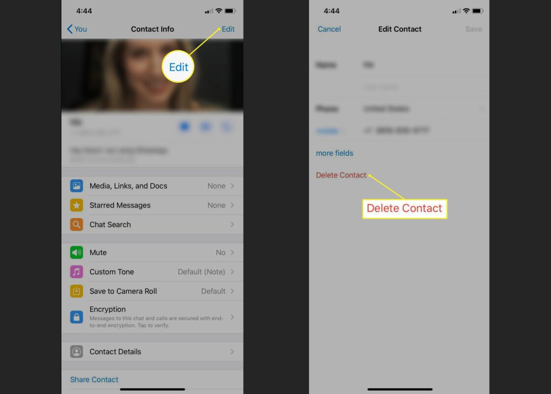 Cómo eliminar a un contacto de WhatsApp