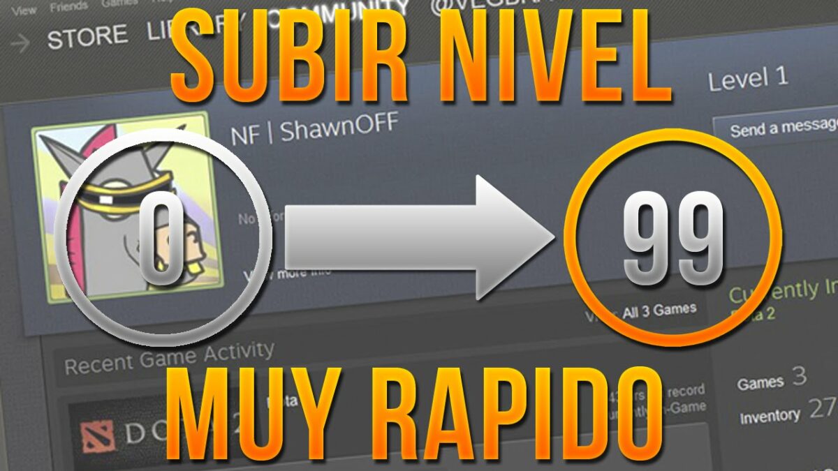 Cómo subir de nivel en Steam