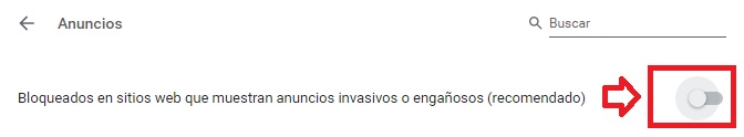 Bloqueador de anuncios en Chrome