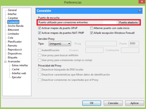 Cómo configurar uTorrent
