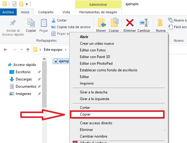 Copiar archivos