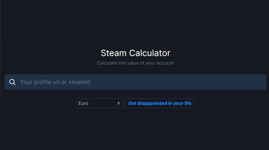Página de SteamDB